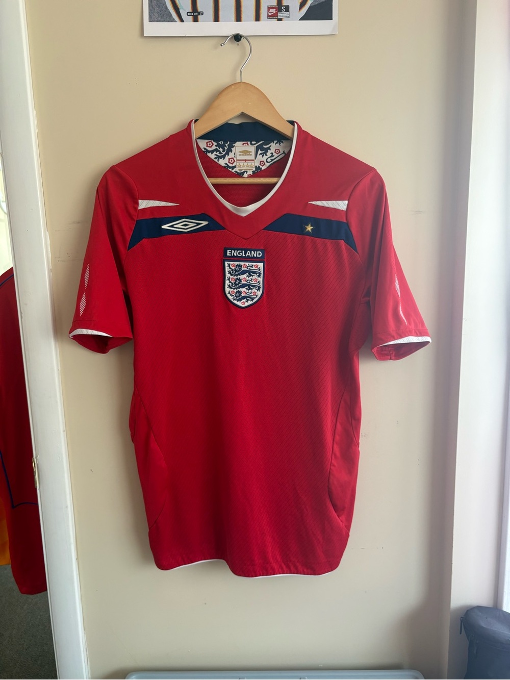 England National Team Umbro football jersey